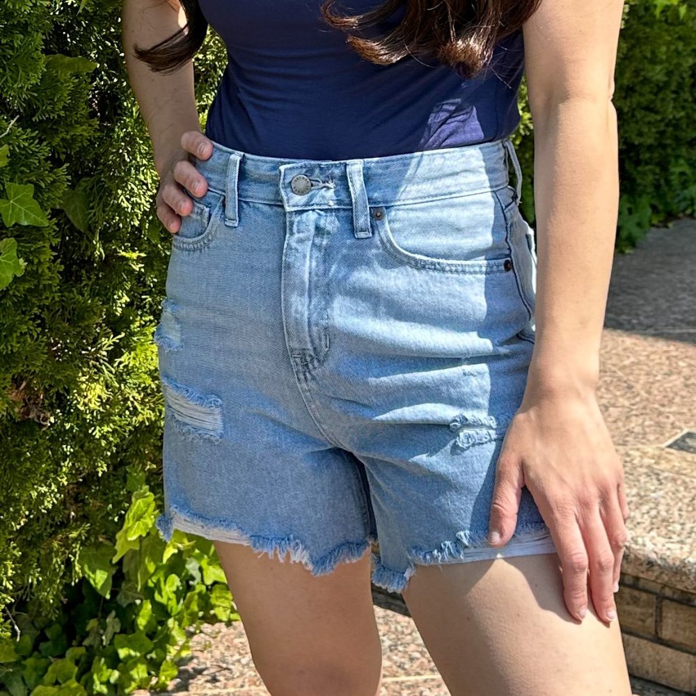 JUST USA LONG JEAN SHORTS